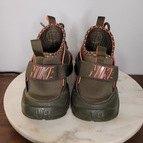 Nike Air Huarache Run Ultra SE Cargo Khaki Olive Crimson 875841-301 Mens Sz 12 - Picture 3 of 6